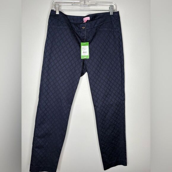 Lily Pulitzer Textured Ankle Length Skinny Pants NWT - Picture 1 of 5